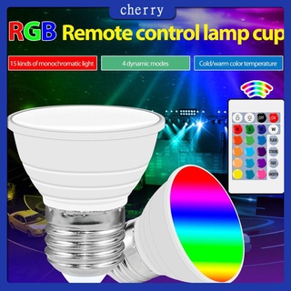 Lámpara Led colorida De control Remoto E27Rgb lámpara De taza De color Inteligente Gu10 color fondo Decorativo Downlight Jackson