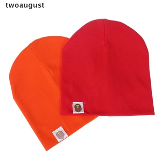 [twoaugust] sombrero de bebé de algodón niño sombrero bufanda para niños niñas gorra invierno cálido color sólido sombrero [twoaugust]