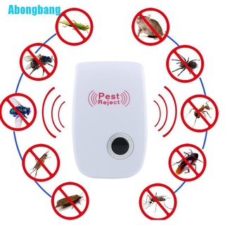 Abongbang - repelente de plagas ultrasónicas para ratones, araña, Mosquito, cucaracha, enchufe eléctrico