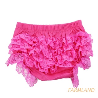 FARMLAND Newborn Baby Girls Lace Ruffle Shorts Pants Nappy Diaper Cover Bloomers Panties
