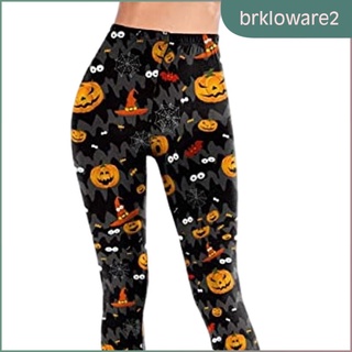 Pantalones De mujer brklowa2 Fitness/pantalones De felpa para mujer con estampado De halloween/Cintura Alta/Elástica/secado rápido