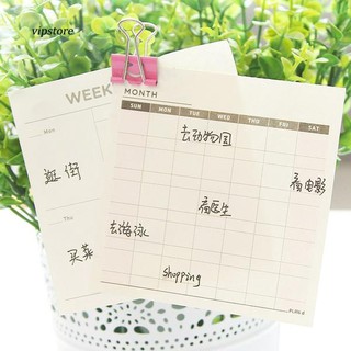 [VIP] Lista De Verificación Mensual Semanal Plan De Trabajo Cuaderno De Papel Cuadrado Agenda (7)