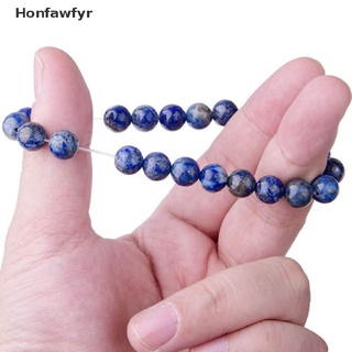 honfawfyr pulseras de cuentas de lapislázuli natural de 8 mm unisex elásticas joyería regalos *venta caliente