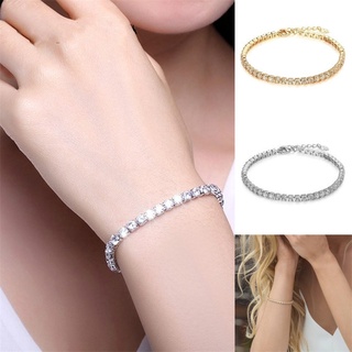 pulsera de cristal de circón brazalete cadenas de oro hebra pulseras para mujeres joyería femenina
