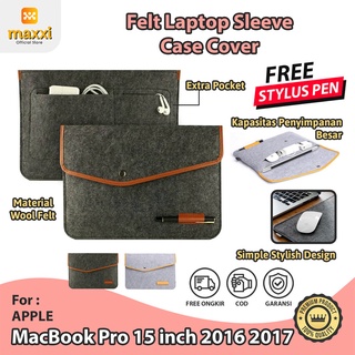Macbook Pro 15 pulgadas 2016 2017 fieltro portátil bolsa de la funda de la bolsa de la bolsa de lona modelo sobre lona Kesing funda