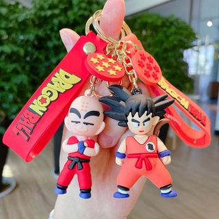 Dragon Ball Anime figura de acción llavero accesorios accesorios PVC Kakarotto Son Goku llavero colgante (5)