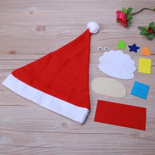 (ColorfulMall) Bebé de navidad niños sombrero educativo Kit de manualidades hecho a mano DIY sombreros de navidad juguete