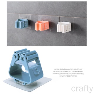 (Crafty) Soporte De pared autoadhesivo reutilizable sin perforación Para escoba/fregadero Para pared/baño