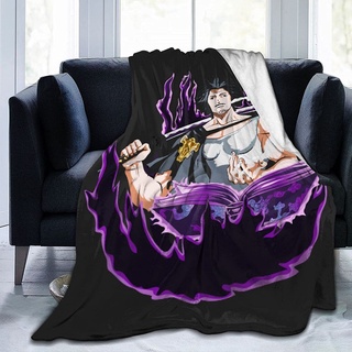 Hgwhgs manta de franela, trébol capitán Yami Anime Super suave manta ligera, hipoalergénico cama de felpa sofá sala de estar 50x40 en/60x50 en/80x60 IN
