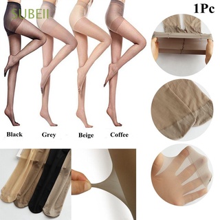 SUBEII Sexy Pantyhose Breathable Tights Stocking Elastic Fashion Ultra-thin Tight Thigh Sheer/Multicolor