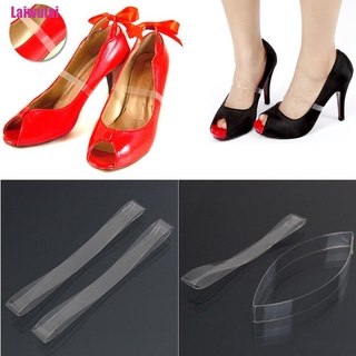 [Laiwulai] 1 Pair Clear Transparent Invisible High Heel Shoe Straps For Holding Loose shoes