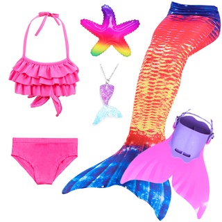Nuevo estilo de sirena cola traje de baño chica Popular Cosplay disfraz Bikini fiesta de cumpleaños vestir regalo