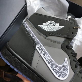 Dior Nike Jordan AJ1/zapatos de baloncesto Nike/zapatos negros de pareja (7)