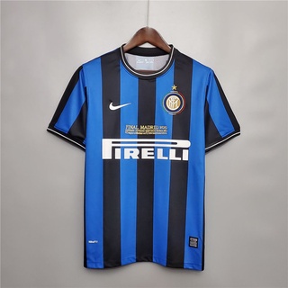 Retro Inter Milan 2009 2010 Local Camiseta de Fútbol Personalización Nombre Número Vintage Jersey