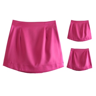 rantiny cintura alta mini falda color sólido sexy cierre de cremallera una línea de las mujeres falda streetwear (4)