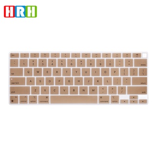 Hrh - Protector de teclado de silicona para MacBook Air, 13 pulgadas, M1 7 (2020, lanzamiento)