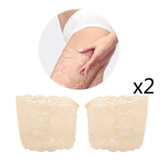 2 pzs bandas de muslo anti rozaduras/bandas flexibles para piernas/protector de mangas/bragas (1)