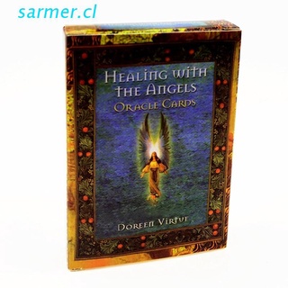 sar3 healing with the angels oracle cards completo inglés juego de mesa 45 cartas baraja tarot