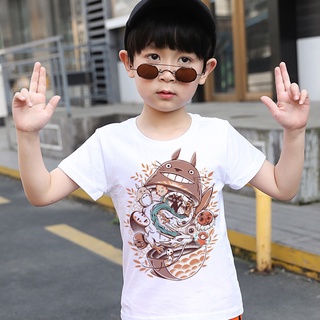 Cool bebé blusa de espíritu lejos de dibujos animados camiseta de los niños Casual Top camisetas suelta Totoro Anime 100-150cm
