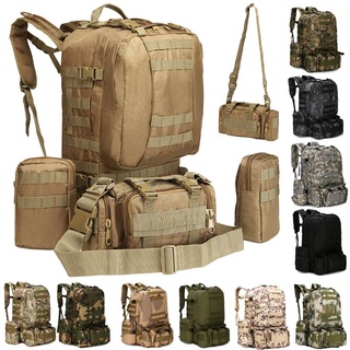 senderismo al aire libre trekking 65l táctico grande camping multi-bolsillo mochila mochila capacidad mochila militar sportbag