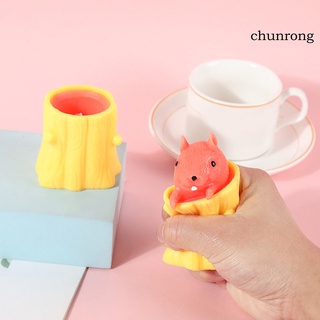 Chunrong ardilla exprimir juguete alivio del estrés flexibilidad dedo juguete de goma ardilla estaca Fidget juguetes para relajarse (3)