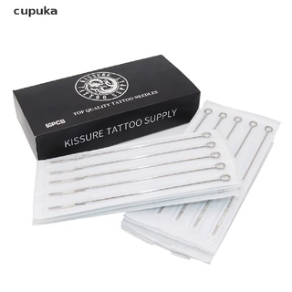 cupuka - 50 puntas desechables de acero inoxidable para tatuajes cl