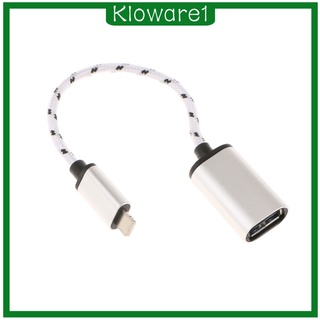 [KLOWARE1] Cable adaptador OTG macho a USB hembra adaptador para iPhone 6S 7S 8/iPad
