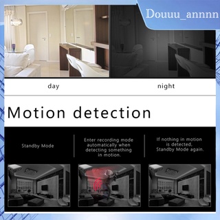 Douu_Annnnn Mini cámara De visión nocturna Xd Mini espía Hd 1080p Para coche/oficina/hogar (3)
