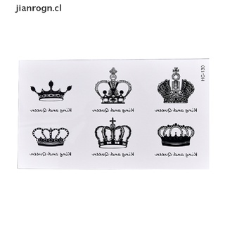 【jianrogn】 New Fake Temporary Tattoo Sticker Disposable Crown Arm Body Waterproof Women Art [CL] (8)