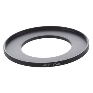 Filtro de lente de cámara anillo de paso hacia arriba 49mm-77mm adaptador negro DRM (1)