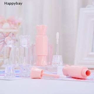 Happybay forma de caramelo vacío brillo de labios tubo encantador bálsamo labial contenedor muestras de lápiz labial tubo esperanza usted puede disfrutar de sus compras