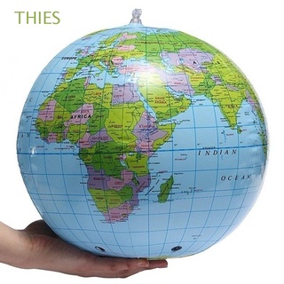 thies regalo inflable durable mapa del mundo globo geografía tierra inglés playa bola pvc juguetes gigantes/multicolor (1)