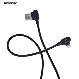 lovezuv - cable micro usb tipo c de 90 grados, doble codo, carga rápida, cable cl