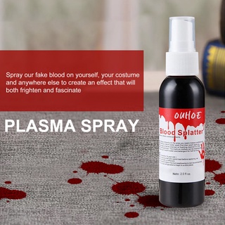 qininkn 60ml spray de sangre fácil de usar aterrador fácil de usar falso zombie sangre salpicadura para cara (3)