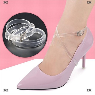 Xxx 1 par de accesorios de zapatos invisibles elásticos de silicona transparente correas de cordones TOM