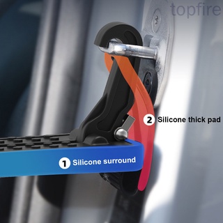 Topfire.car Pedal de pie de aleación de aluminio del vehículo puerta paso Auto pestillo plegable gancho puerta de la azotea estante