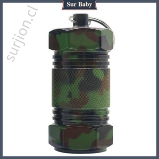 bebé botella de medicina al aire libre de aluminio llavero colgante botella de medicina tanque [surjion]