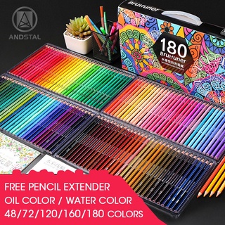 Conjunto profissional de lápis de cor a base de óleo, 48/72/120/160/180, aquarela, desenho de lápis de cor, madeira, lápis de cor, crianças