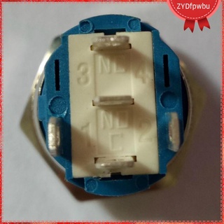 interruptor de botón 220v, 16 mm impermeable autobloqueo botón led verde (1)