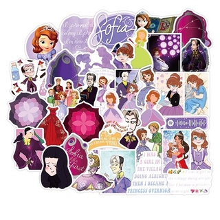 Z&m sofía pegatinas 50 unids/Set Disney Princess pegatinas impermeables para juguetes