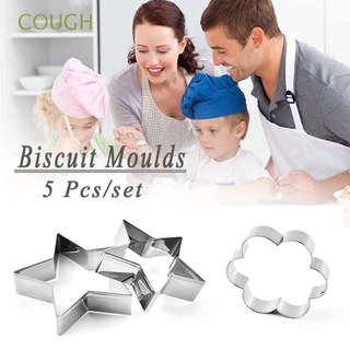 COUGH Stainless Steel Biscuit Moulds Decorating Cookie Cutter Baking Mold Heart&Star Shape Cutter Fried Egg Cookies Cake Pastry Cooking Tools