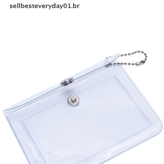 Salebesteveryday01.Br cartera impermeable Transparente para mujer con Glitter Pvc (4)