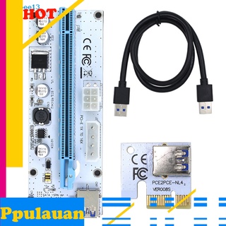 <COD> 008S USB 3.0 PCI Express 1X to 16X Adapter Riser Card Extension Cable for Mining