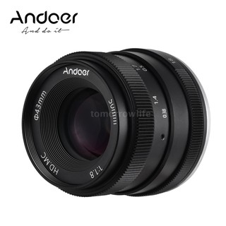 Tomorrowlife Andoer - lente de cámara Digital (50 mm F, apertura grande, marco APS-C, revestimiento multicapa, sin espejo, Compatible con Sony NEX3/ NEX5/ NEX7/ 0/ 0/ 0/ 0/ 0/ A33/ A35 E-Mount ILDC Camer)