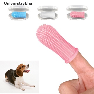 [universtrybha] cepillo de dientes súper suave para mascotas, cepillo de perro, mal aliento, sarro, herramienta de cuidado de los dientes