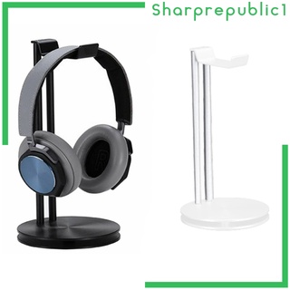 [shpre1] Soporte para auriculares, soporte para auriculares, soporte de aluminio, barra Flexible, reposacabezas, Base sólida ABS para todos los auriculares, tamaño