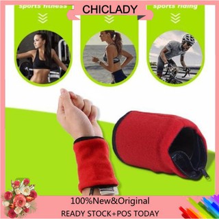 Chiclady Sports - bolso de muñeca multifunción para exteriores, absorbente de sudor (1)