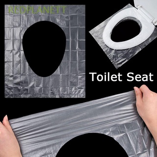 REDPLANETT 50pcs Antibacterial One Time Go Out Toilet Cover Toilet Seat Travel Goods Single Piece Water Proof Travel Stickers Toilet