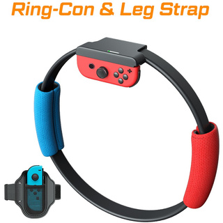 anillo con para nintent switch fitness anillo fit aventura juego conjunto ajustable correa de pierna deporte banda ring-con antideslizante agarres