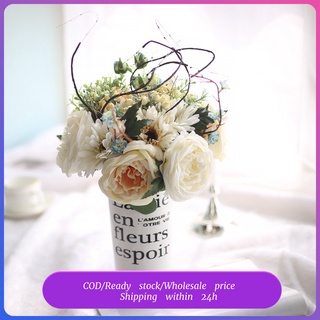 joomstore 1 ramo en rosas gerbera falsas flores artificiales novia boda hotel decoración